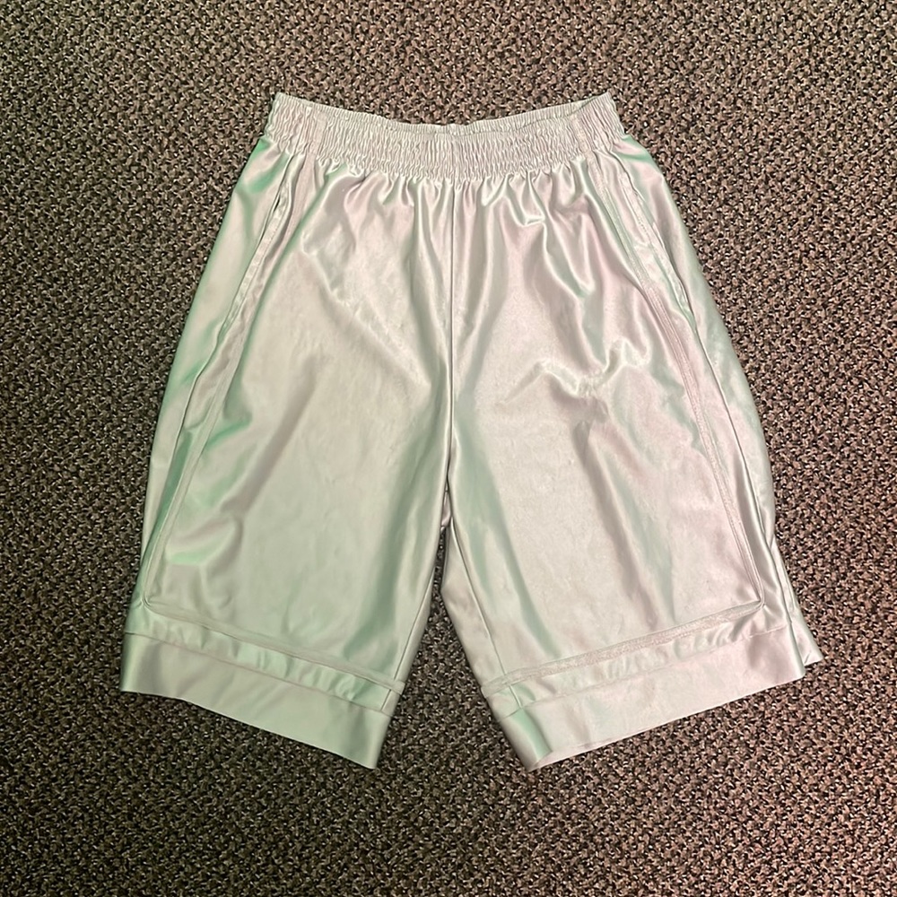 Mens Athletic Shorts•Athletics•Large•Silver•100%•Polyester•Great Condition